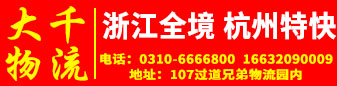 浙江全境 杭州特快- 大千物流