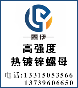 霖伊加大孔螺母 高强度热镀锌螺母