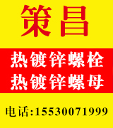 策昌热镀锌螺栓 热镀锌螺母​