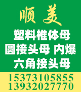 顺美塑料椎体母 圆接头母 内爆 六角接头母